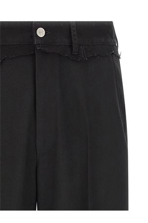 Pantaloni con frange in misto lana vergine nero MM6 MAISON MARGIELA | SH0KA0062MTN133961
